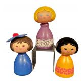 Set of 3 Vintage Avon Small World Bottles