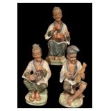 Set of 3 Vintage Napcoware Figurines