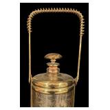 Vintage Glass and Brass Decanter