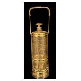 Vintage Glass and Brass Decanter