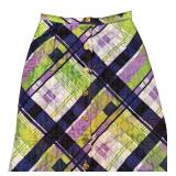 Vintage Prestige of Boston Quilted Skirt with Plaid Pattern