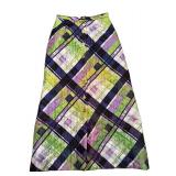 Vintage Prestige of Boston Quilted Skirt with Plaid Pattern