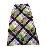 Vintage Prestige of Boston Quilted Skirt with Plaid Pattern