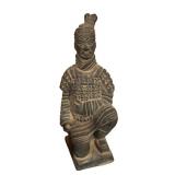 Set of 3 Vintage Terra-Cotta Warrior and Horse Figurines