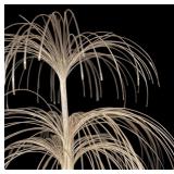 Vintage Fiber Optic Table Lamp with Light Effects
