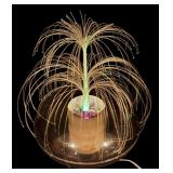 Vintage Fiber Optic Table Lamp with Light Effects