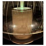 Vintage Fiber Optic Table Lamp with Light Effects