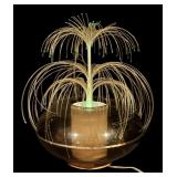 Vintage Fiber Optic Table Lamp with Light Effects