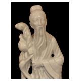 Pair of Vintage White Porcelain Asian Figurines