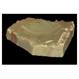 Set of 2 Vintage Stone Ashtrays Onyx and Marble