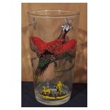 Set of 8 Vintage Pheasant Glasses