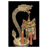 Asian Style Decor with Dragon Motif and Geisha Design
