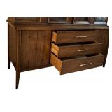 DR - Vintage Mid Century Modern Broyhill Premier China Cabinet Hutch