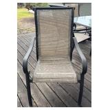 Glass Top Patio Table with 6 Chairs