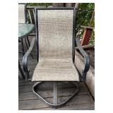Glass Top Patio Table with 6 Chairs