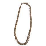 Avon Gold Tone Necklace with Faux Pearls