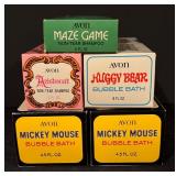Set of 5 Vintage Avon Bubble Bath and Shampoo