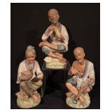 Set of 3 Napco Porcelain Figurines