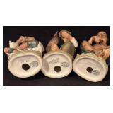 Set of 3 Napco Porcelain Figurines