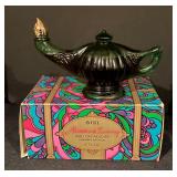 Avon Ming Cat Moonwind Cologne, Alladins Lamp Birds of Paradise Foaming Bath Oil and Bird of Paradise Cologne Decanter