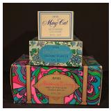 Avon Ming Cat Moonwind Cologne, Alladins Lamp Birds of Paradise Foaming Bath Oil and Bird of Paradise Cologne Decanter