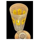 Vintage Bar Set with Deluxe Ice Crusher, Ice Bucket, and Cocktail Shaker