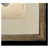 Framed Japanese Warrior Print