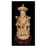 Set of 3 Asian Figurines with Buddha and Mandarins
