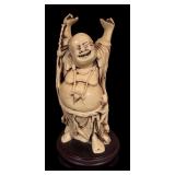 Set of 3 Asian Figurines with Buddha and Mandarins