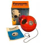 Vintage Panasonic Panapet R-70 Red Ball Transistor Radio