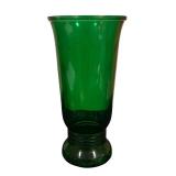 Vintage Green Glass Pitcher and Vase
