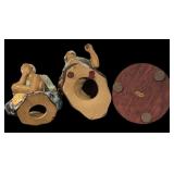 Set of 3 Asian Style Ceramic Figurines
