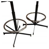 Pair of Vintage Black Swivel Stools