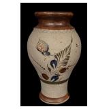 Pair of Handcrafted Pottery Vases with Artistic Designs