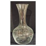 Vintage Crystal and Clear Glass Pitcher, Carafe, and Pedestal Dish