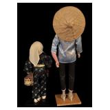 Set of 2 Vintage Ethnic Dolls