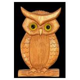 Vintage Wooden Owl Wall Decor