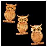 Vintage Wooden Owl Wall Decor