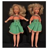 Pair of Vintage Calico Lassie Doll Kelloggs 1960