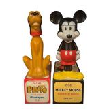 Avon Mickey Mouse Bubble Bath and Pluto Non-Tear Shampoo