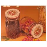 Sealed Corning Ware Spice of Life 4-Piece Glass Counter Keepers Canister Set