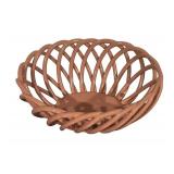 Vintage Ceramic Lattice Basket Bowl