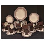 Vintage Independence Ironstone by Interpace Octagonal Dinnerware