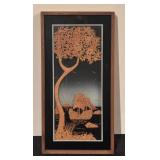 Asian Style Decorative Collection: Screen, Figurines, Bonsai, Cork Art, Vase and More!