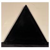Vintage Art Deco Green and Black Glass Vanity Set