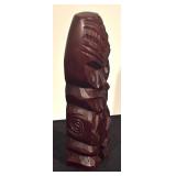Vintage Wooden Plate and Carved Figurine