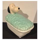 Vintage Avon Peanuts Collectibles - Charlie Brown Comb & Brush, Snoopy Bubble Tub Bubble Bath and Doghouse Shampoo