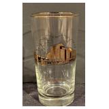 Set of Vintage Minneapolis Historic Building Highball Glasses