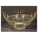 Gorham Crystal Platter and Vintage Serving Bowl