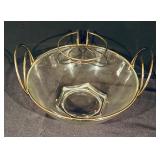 Gorham Crystal Platter and Vintage Serving Bowl